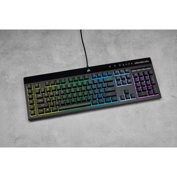 EAN 840006631743 - Corsair K55 RGB PRO teclado Juego USB AZERTY Francés Negro imagen 8