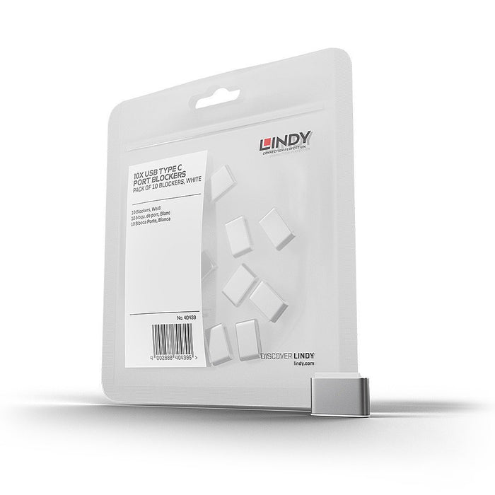 EAN 4002888404396 - Lindy 40439 bloqueador de puerto USB Tipo C Blanco 10 pieza(s) imagen 1