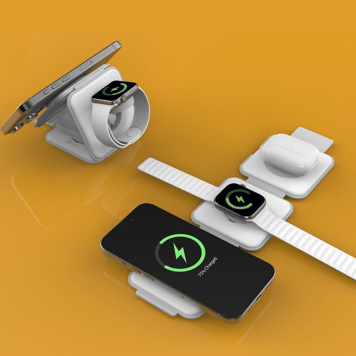 EAN 4712795089059 - j5create JUPW3415 Auriculares, Smartphone, Reloj inteligente Blanco USB Cargador inalámbrico Carga rápida imagen 6