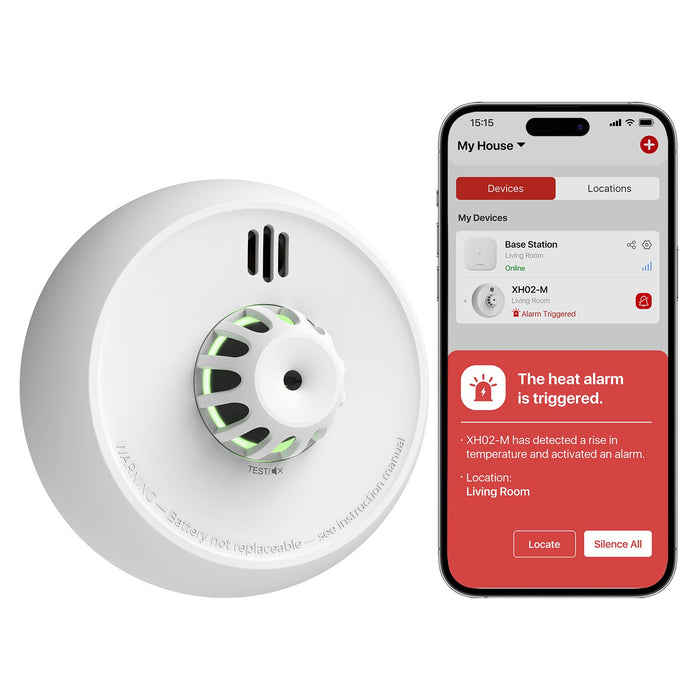 EAN 0810194780745 - X-Sense XH02-M detector de calor Inalámbrico Interconectables De superficie imagen 4
