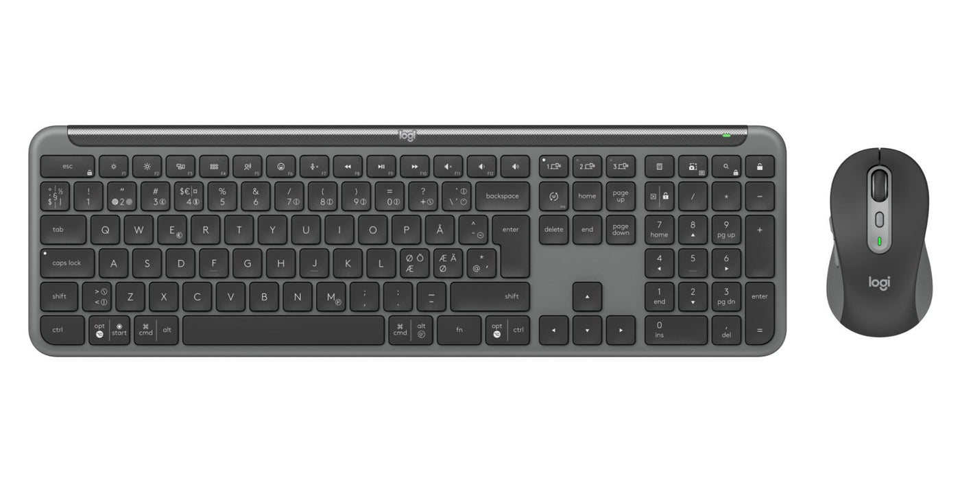 EAN 5099206119314 - Logitech MK950 teclado Ratón incluido Oficina RF Wireless + Bluetooth QWERTY Nórdico Grafito imagen 2