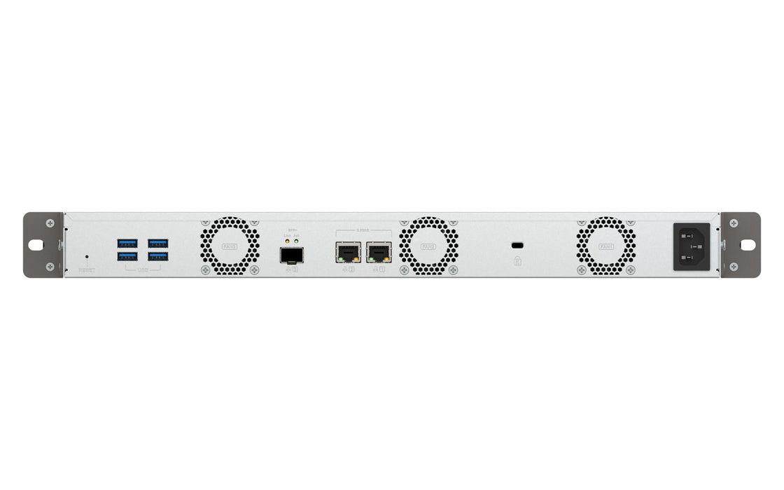 EAN 4711103091708 - QNAP TS-432XeU NAS Bastidor (1U) 4 GB DDR4 0 TB QNAP QTS Negro, Gris imagen 9