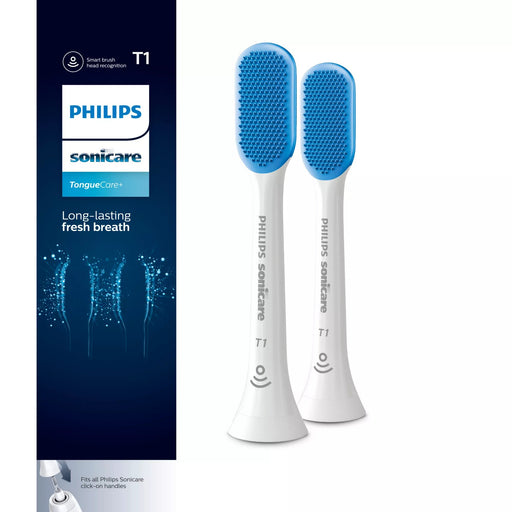 EAN 8710103817321 - Philips Sonicare TongueCare+ HX8072/01 cepillo de cabello 2 pieza(s) Azul, Blanco imagen 1
