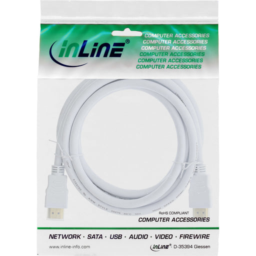 EAN 4043718215171 - InLine 17503W cable HDMI 3 m HDMI tipo A (Estándar) Blanco imagen 2