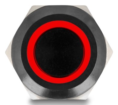 EAN 4043619220144 - DeLOCK 22014 interruptor eléctrico Interruptor pulsador Negro, Rojo imagen 3
