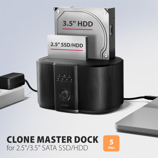 EAN 8595247909411 - Axagon ADSA-SC base de conexión para disco duro USB 3.2 Gen 1 (3.1 Gen 1) Type-C Negro imagen 2