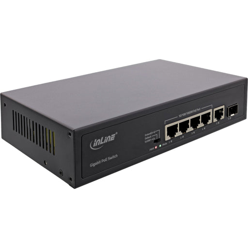 EAN 4043718316380 - InLine 32305R switch No administrado Gigabit Ethernet (10/100/1000) Energía sobre Ethernet (PoE) Negro imagen 1
