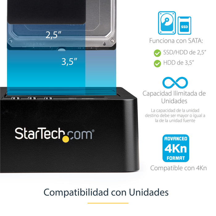 EAN 0065030863551 - StarTech.com SDOCK2U313R duplicador de datos y soporte Duplicador de HDD (discos duros) Negro 2 copias imagen 9