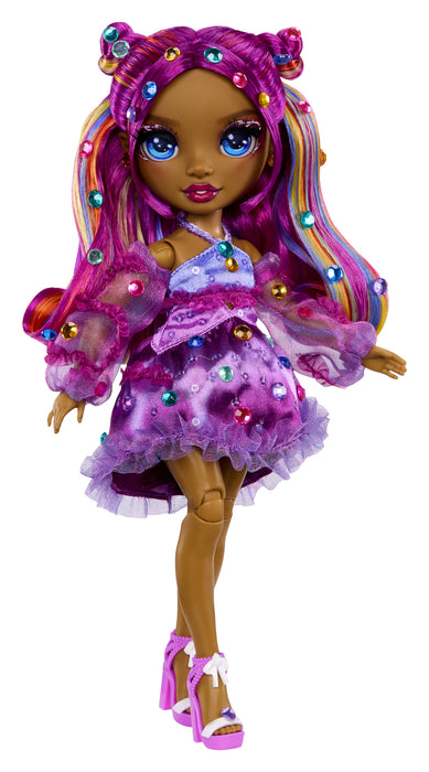 EAN 0035051597834 - Rainbow High Be Dazzling Fashion Dolls- Noemie Violette (Purple) imagen 6