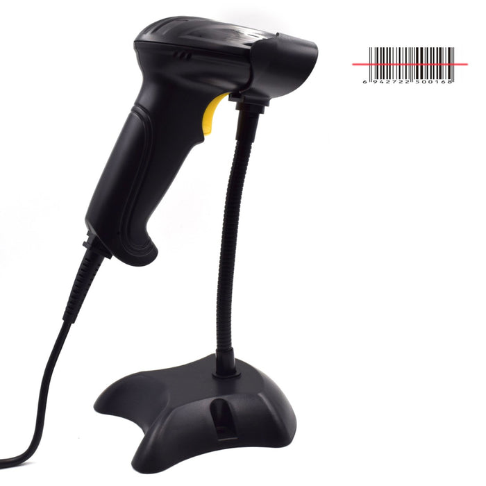 EAN 8054392618307 - Ewent EW3400 lector de código de barras Lector de códigos de barras portátil 1D Laser Negro imagen 3