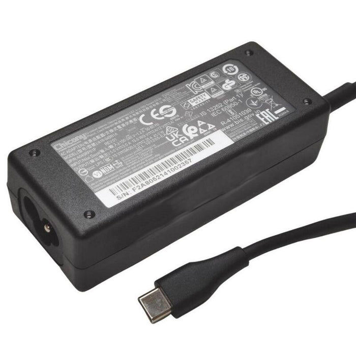 Acer Cargador Usb Type-C 45w Con Cable Alimentación Para Acer Usb-C Laptops Kp.04501.023