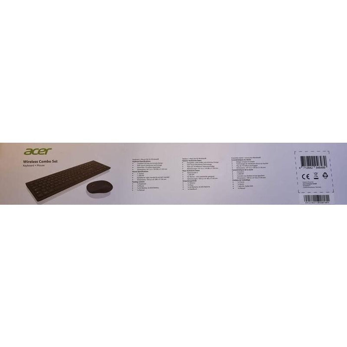 Acer Wireless Keyboard & Raton Kit Negro