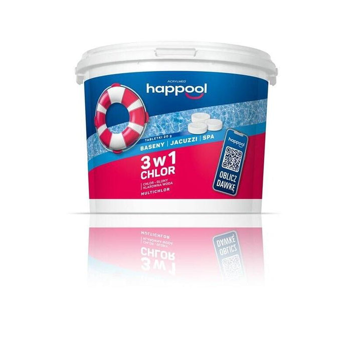 Acrylmed Multichlor Pastillas Multifuncionales Liberadoras De Cloro 20 G - 3 Kg