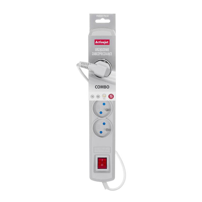 Activejet Acp-5gn 3m Sz Base Múltiple 5 Salidas Ac Interior Gris