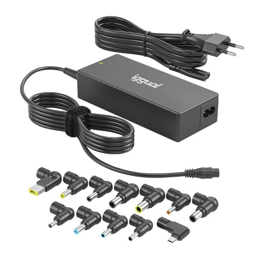 EAN 8435364320198 - iggual CUA-C-12T-90W adaptador e inversor de corriente Interior Negro imagen 1