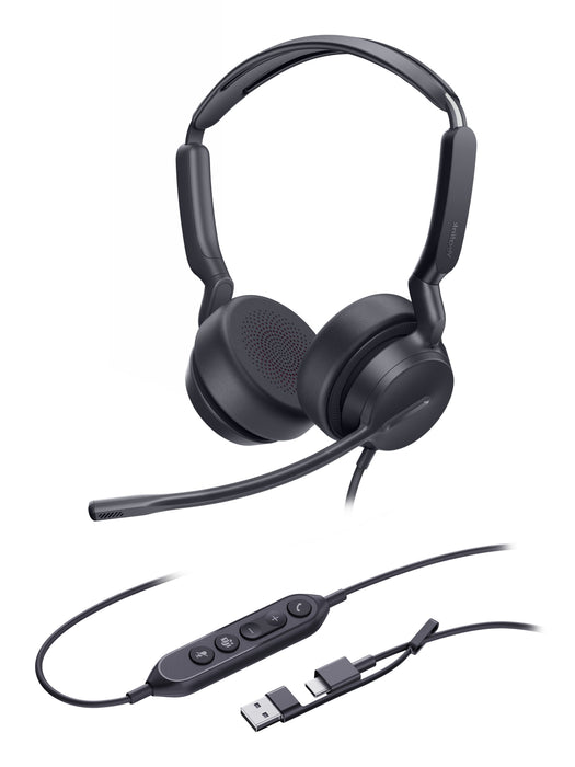 EAN 6938818323063 - Yealink UH42 Dual Teams USB-C/A Auriculares Alámbrico Diadema Llamadas/Música USB Type-C / USB Type-A Neg imagen 2