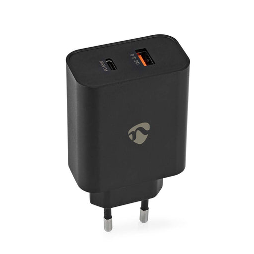 EAN 5412810407668 - Nedis WCPD65W130BK cargador de dispositivo móvil Universal Negro Corriente alterna Carga rápida Interior imagen 1