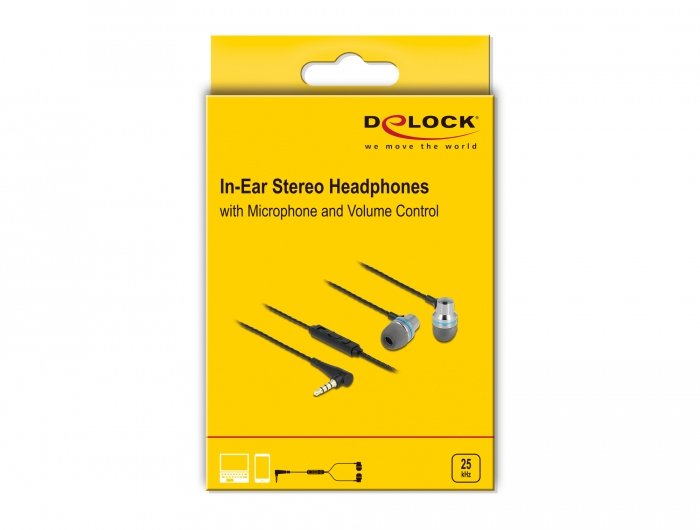 EAN 4043619271832 - DeLOCK 27183 auricular y casco Alámbrico Dentro de oído Llamadas/Música Gris imagen 3