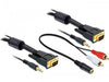 EAN 4043619844524 - DeLOCK 84452 adaptador de cable de vídeo 2 m VGA (D-Sub) + 3,5mm Negro imagen 1
