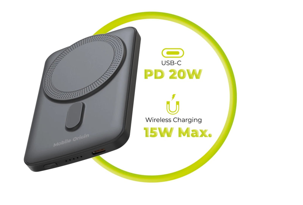 EAN 8594215994688 - Mobile Origin MO-WMP-PB10 batería externa Polímero de litio 5000 mAh Cargador inalámbrico Negro imagen 7