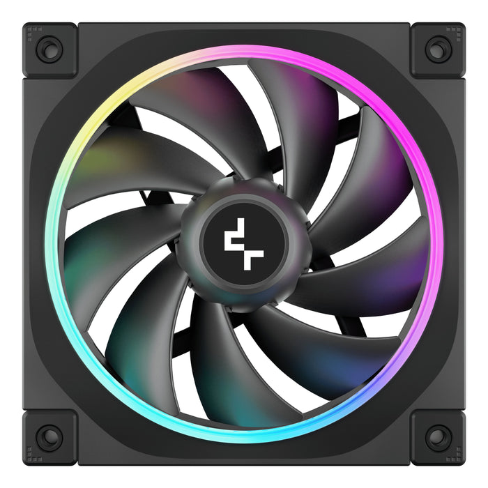 EAN 6933412711087 - DeepCool FL12-3 in 1 Carcasa del ordenador Ventilador 12 cm Negro 3 pieza(s) imagen 4