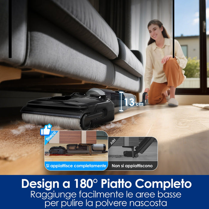 EAN 6932485006434 - Tineco FloorOne i5 Stretch PLUS Aspiradora vertical Batería Seca y húmeda Sin bolsa Gris 2,5 Ah imagen 6