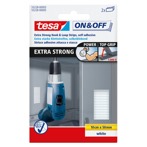 EAN 4042448860040 - TESA 55228-00003 velcro Blanco 2 pieza(s) imagen 1