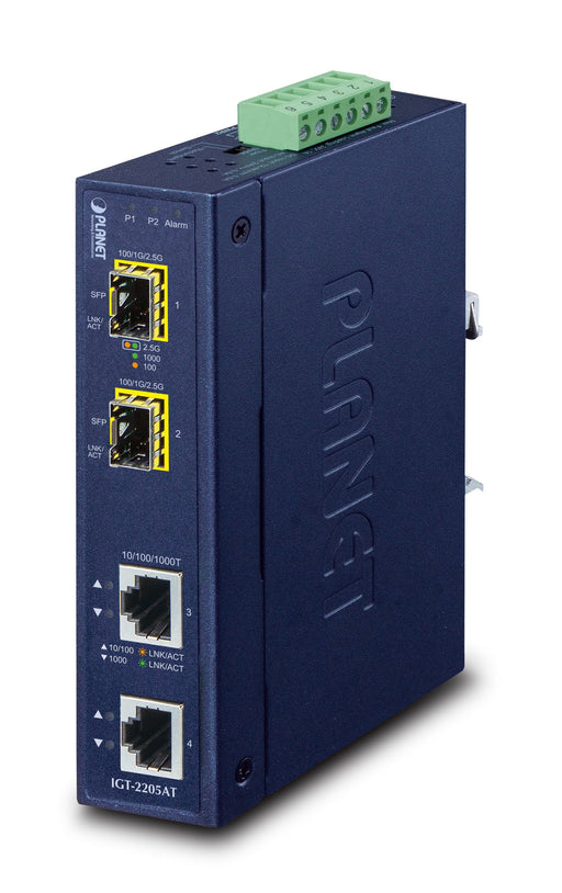 EAN 4711605285919 - PLANET IP30 Industrial 2-port convertidor de medio Azul imagen 1