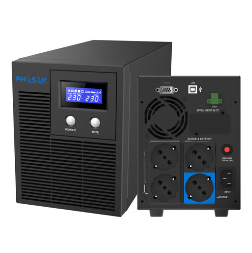 EAN 5605922009244 - Phasak PH 7621 sistema de alimentación ininterrumpida (UPS) Línea interactiva 2,16 kVA 1400 W 4 salidas A imagen 1