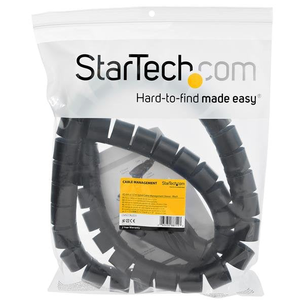 EAN 65030887113 - StarTech.com CMSCOILED3 organizador de cables Pasacables Negro 1 pieza(s) imagen 7
