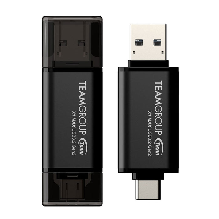 EAN 4711430803616 - Team Group X1 MAX unidad flash USB 256 GB USB Type-A / USB Type-C 3.2 Gen 2 (3.1 Gen 2) Negro imagen 2