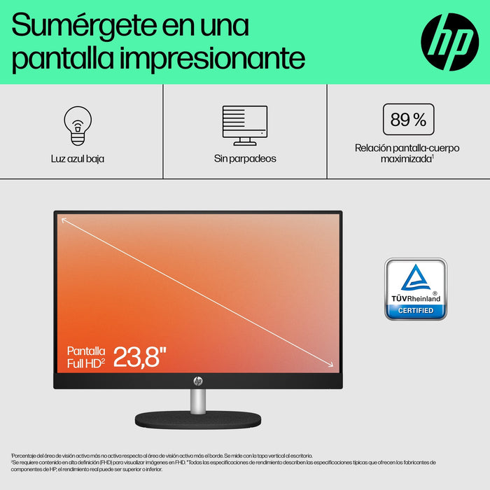 EAN 0198828053640 - HP 24-cr0104ns AMD Ryzen™ 5 7520U 60,5 cm (23.8") 1920 x 1080 Pixeles PC todo en uno 16 GB LPDDR5-SDRAM 1 imagen 7