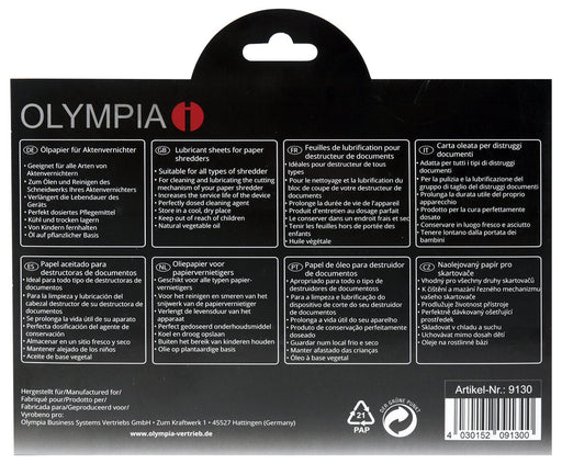EAN 4030152091300 - Olympia 9130 accesorio para destructoras de papel Aceite lubricante 12 pieza(s) imagen 2