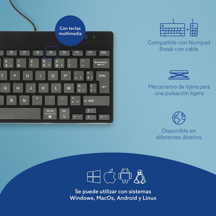 EAN 8719274491422 - R-Go Tools RGOCOBEWDBL teclado USB Belga imagen 8