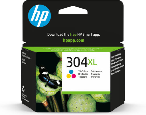 EAN 0889894860798 - HP 304XL Tri-color Original Ink Cartridge cartucho de tinta 1 pieza(s) Alto rendimiento (XL) Cian, Magent imagen 1