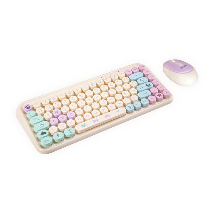 EAN 8436563094552 - TANOOKI TNK4001 teclado Ratón incluido Hogar USB + Bluetooth QWERTY Inglés, Español Crema de color imagen 9