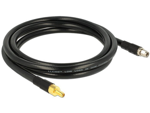 EAN 4043619130146 - DeLOCK 2m RP-SMA/RP-SMA cable coaxial CFD400, LLC400 Negro imagen 2