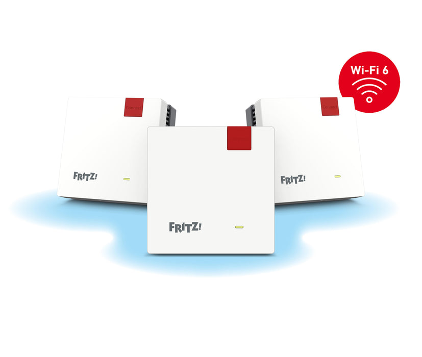 EAN 4023125031113 - Mesh Set 1600 Doble banda (2,4 GHz / 5 GHz) Wi-Fi 6 (802.11ax) Rojo, Blanco 1 Interno imagen 1