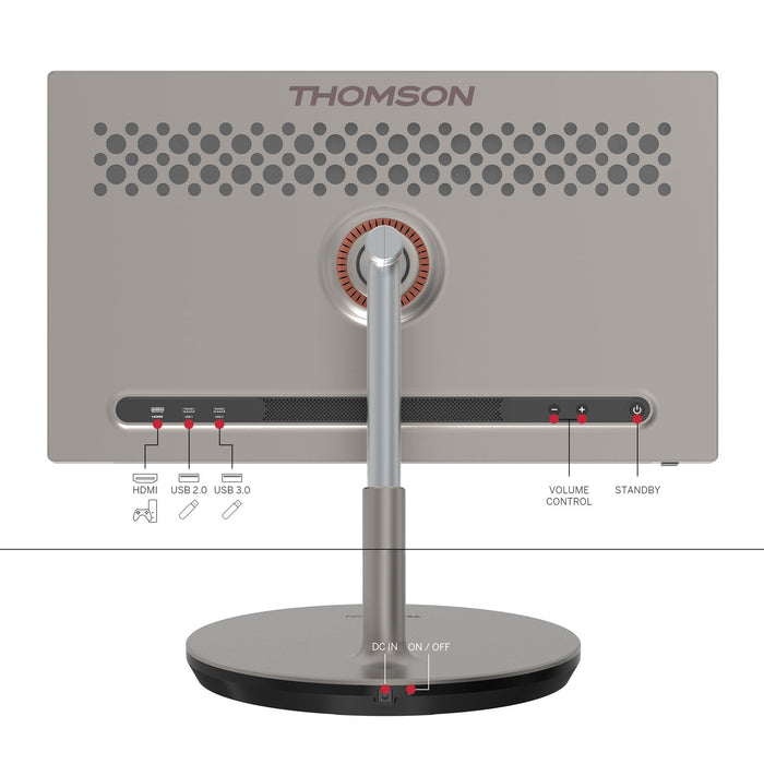 EAN 9120106663976 - Thomson 32UE5M45E monitor o TV portátil Champán, Oro 81,3 cm (32") LED 3840 x 2160 Pixeles imagen 3