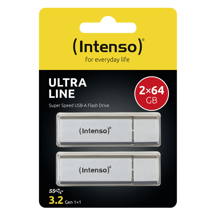 EAN 4034303031955 - Intenso Ultra Line 2 x 64GB unidad flash USB USB tipo A 3.2 Gen 1 (3.1 Gen 1) Plata imagen 2