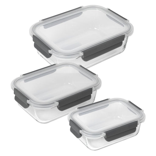 EAN 7610154240349 - KUHN RIKON 24034 recipiente de almacenar comida Rectangular Contenedor 3,21 L Gris, Transparente 3 pieza( imagen 1