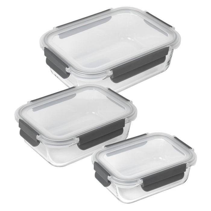 EAN 7610154240349 - KUHN RIKON 24034 recipiente de almacenar comida Rectangular Contenedor 3,21 L Gris, Transparente 3 pieza( imagen 1