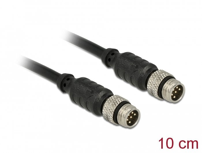 EAN 4043619126880 - DeLOCK 12688 cable para sensor y actuador 0,1 m M8 Negro imagen 1