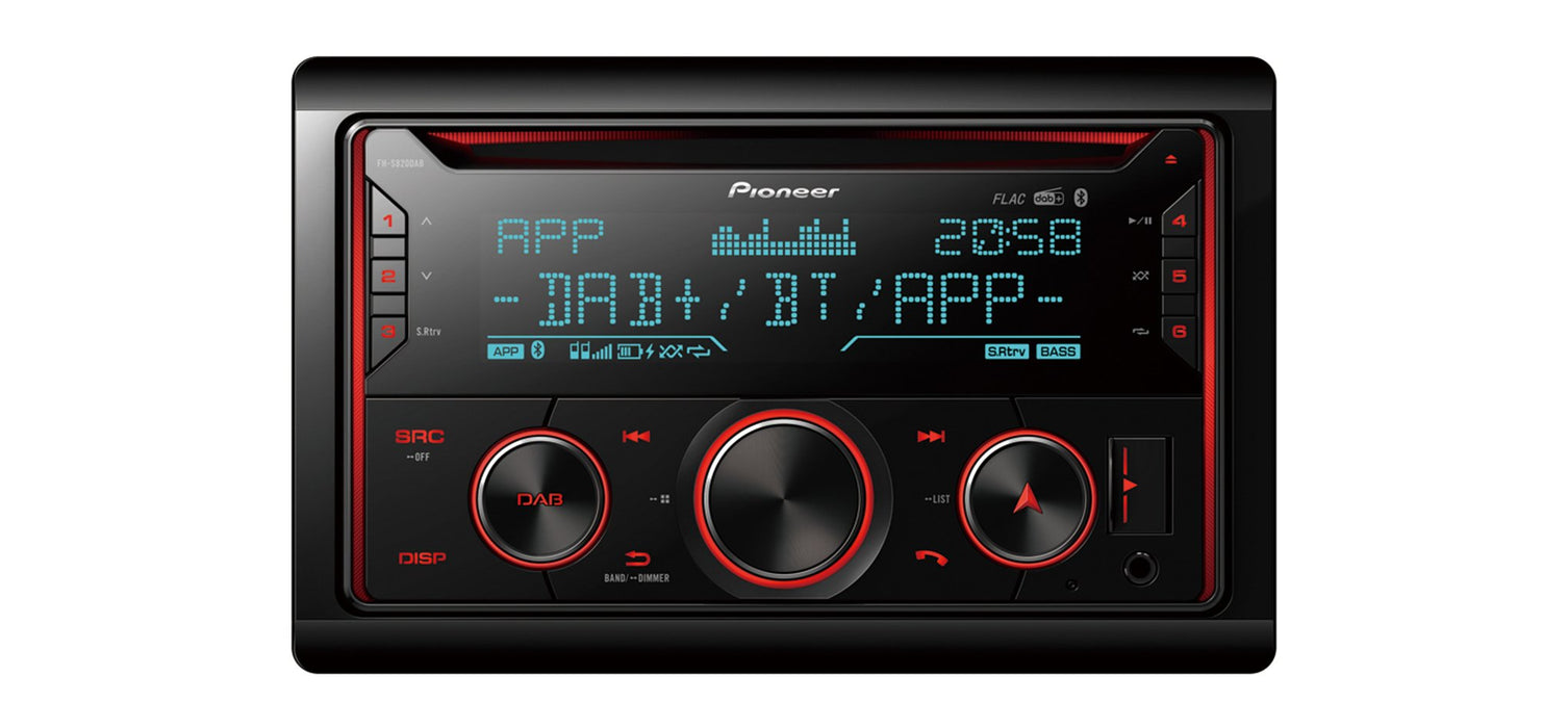 EAN 4988028434242 - Pioneer FH-S820DAB receptor multimedia para coche Negro 200 W Bluetooth imagen 1