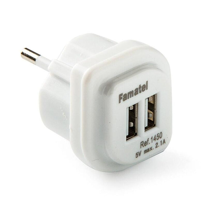 Adaptador 2 Usb-A 2,1a 5 V Blanco