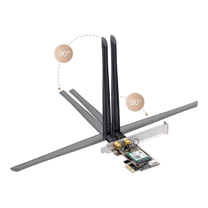 Adaptador Cudy Ax5400 Wifi 6e Pci Express Adapter We3000