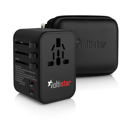 Adaptador Enchufe Universal 35.5W Pd Carga Rápida. De Viaje 3 Usb + 2 Usb-C