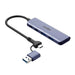 Adaptador Hub Usb-C 4 En 1 2*Usb 3.0 2*Usb-C Con Adaptador Usb 3.0
