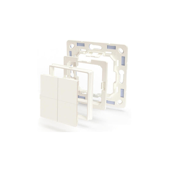 Adaptador Shelly Legrand & Shelly, Para Blu Wall Switch 4 Botones De Pared Marfil Shelly_b_a_ws_4_ls