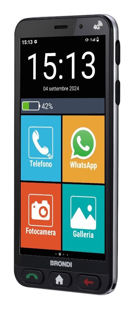 EAN 8015908830200 - Brondi Amico Vero 4G 14,5 cm (5.7") SIM doble Android 14 3 GB 32 GB 2800 mAh Negro imagen 2